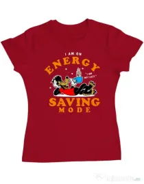 Tricou ADLER dama Energy saving mode Rosu