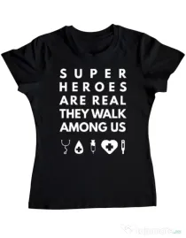 Tricou ADLER dama Medical heroes Negru