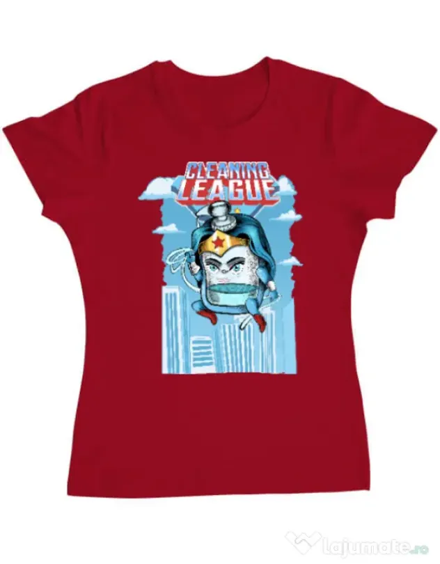 Tricou ADLER dama Cleaning league gel Rosu