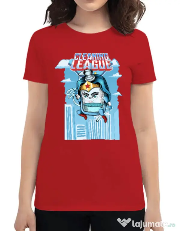 Tricou ADLER dama Cleaning league gel Rosu