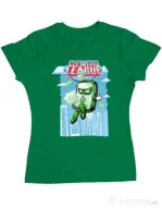 Tricou ADLER dama Cleaning league Soap Verde mediu