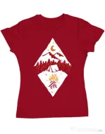 Tricou ADLER dama Beauty night Rosu