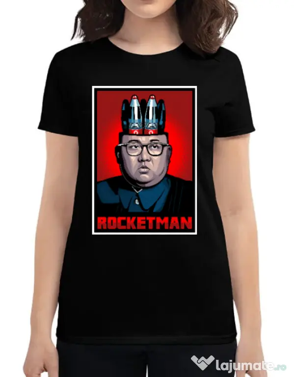 Tricou ADLER dama Rocketman Negru