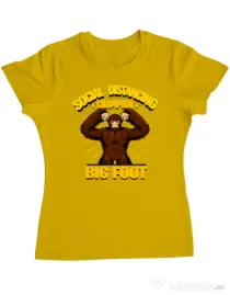 Tricou ADLER dama Social distancing 2 Galben
