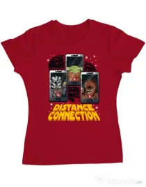 Tricou ADLER dama Distance connection Rosu