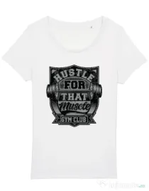 Tricou STANLEY STELLA dama Hustle for that muscle Alb