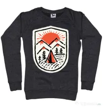 Bluza ADLER dama Sunset camp Negru melanj