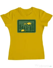 Tricou ADLER dama Camping 2 Galben