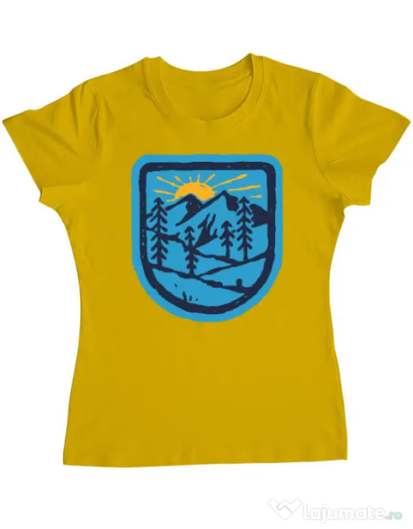 Tricou ADLER dama Great nature Galben