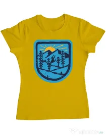 Tricou ADLER dama Great nature Galben