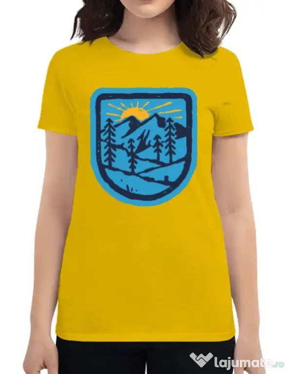 Tricou ADLER dama Great nature Galben