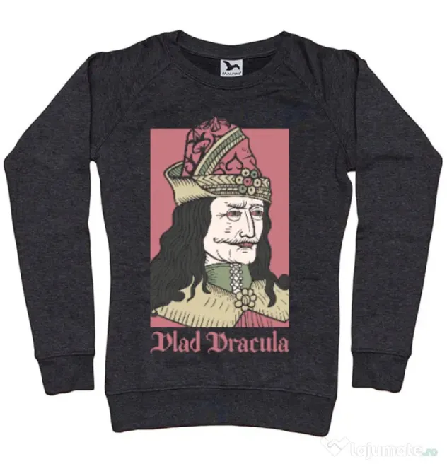 Bluza ADLER dama Vlad Dracula Negru melanj