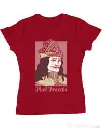 Tricou ADLER dama Vlad Dracula Rosu