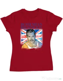 Tricou ADLER dama Bohemian Rhapsody Rosu