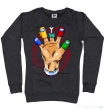 Bluza ADLER dama High five Negru melanj