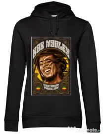 Hoodie dama cu gluga Rasta man Negru