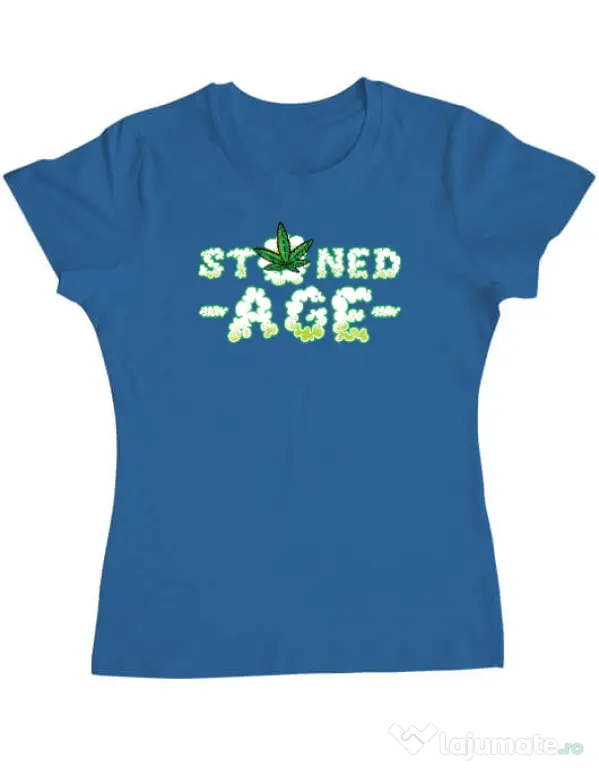 Tricou ADLER dama Stoned age Albastru azuriu