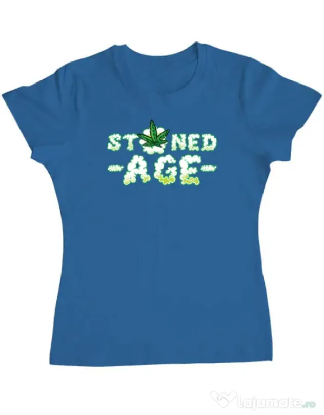 Tricou ADLER dama Stoned age Albastru azuriu
