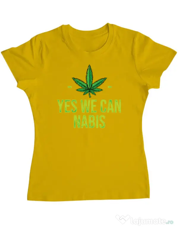 Tricou ADLER dama We can Galben