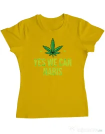 Tricou ADLER dama We can Galben