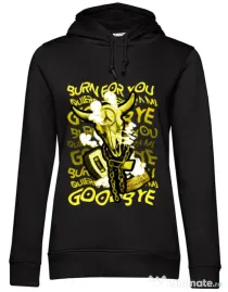 Hoodie dama cu gluga Symbolism Negru