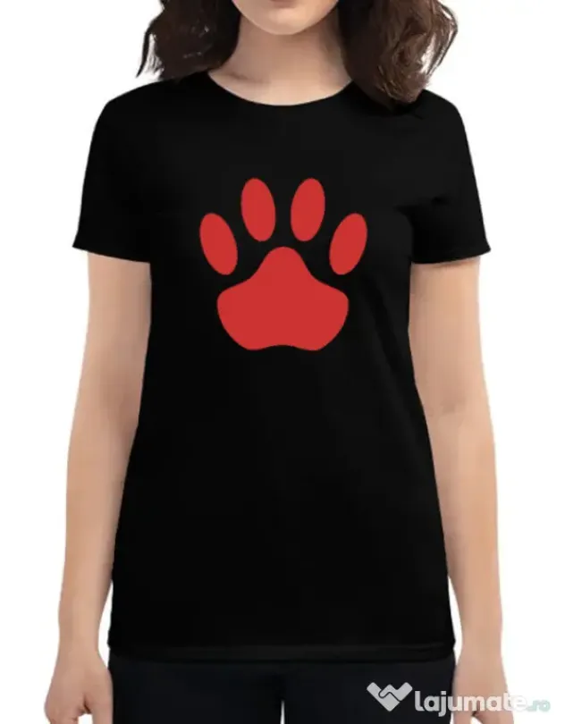 Tricou personalizat dama Custom design Negru