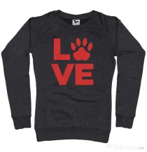 Bluza personalizata dama Love Kola Kariola Rosu Negru melanj