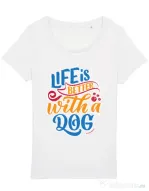 Tricou STANLEY STELLA dama Custom design Alb