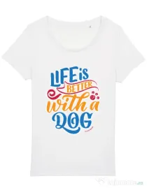 Tricou STANLEY STELLA dama Custom design Alb