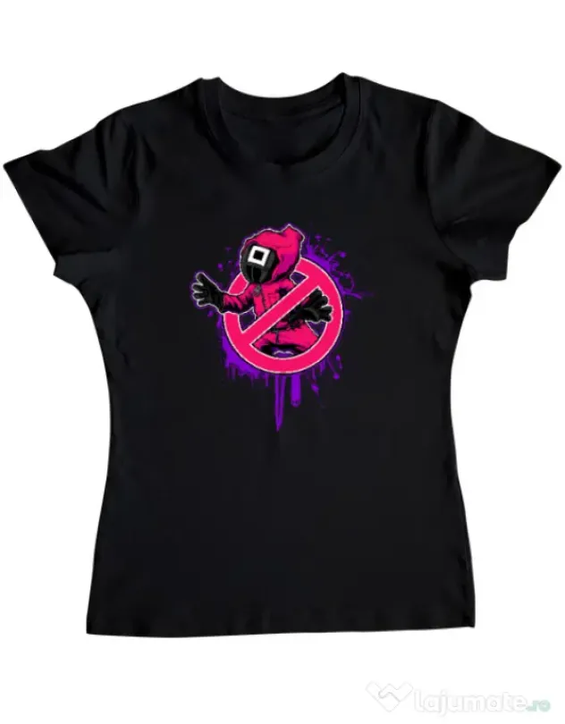 Tricou personalizat dama Squid Game 2 Negru