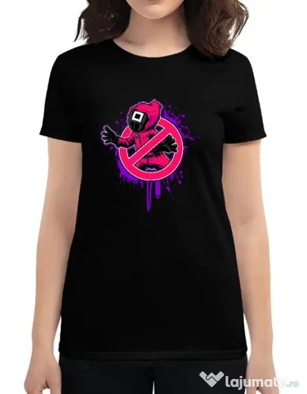 Tricou personalizat dama Squid Game 2 Negru