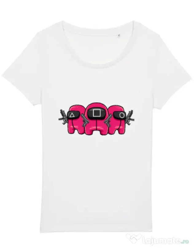 Tricou STANLEY STELLA dama Squid Squad Alb