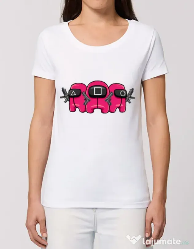 Tricou STANLEY STELLA dama Squid Squad Alb