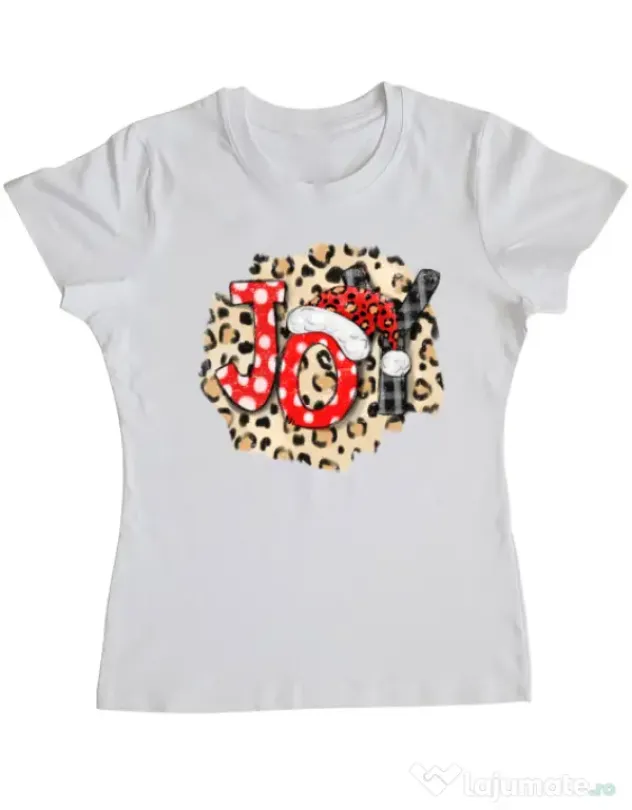 Tricou personalizat dama Joy Alb