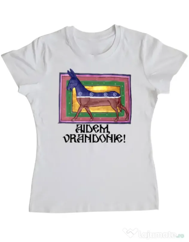 Tricou personalizat dama Let\'s Go, Brandon! Alb