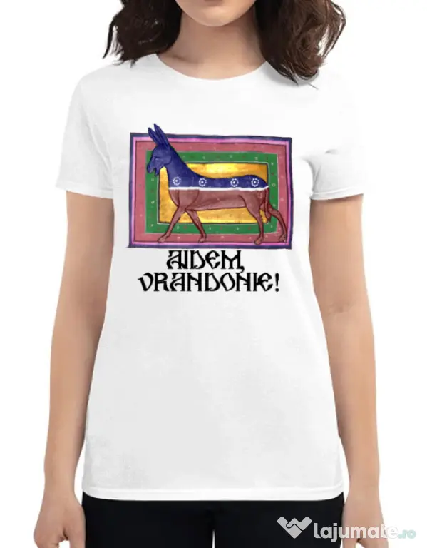 Tricou personalizat dama Let\'s Go, Brandon! Alb