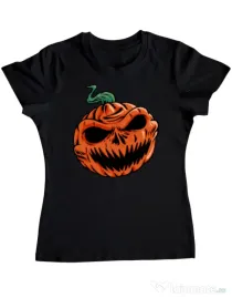Tricou personalizat dama Pumpkin Negru