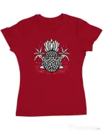 Tricou personalizat dama Pineapple Summer Rosu