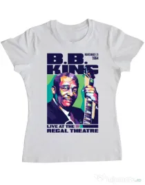 Tricou personalizat dama BB KING Alb