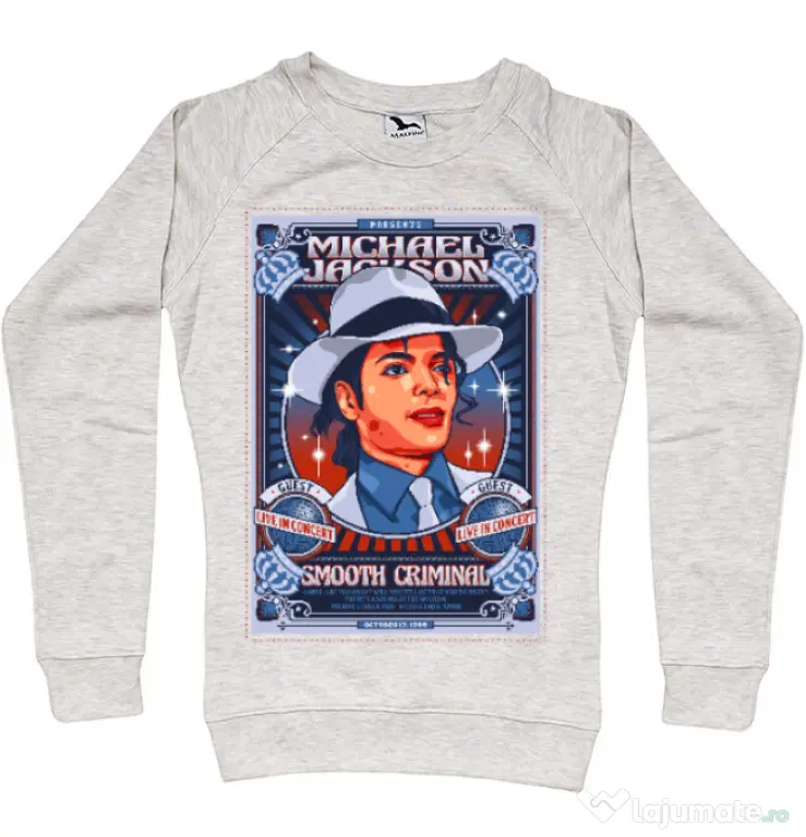 Bluza personalizata dama Michael Jackson Migdala melanj