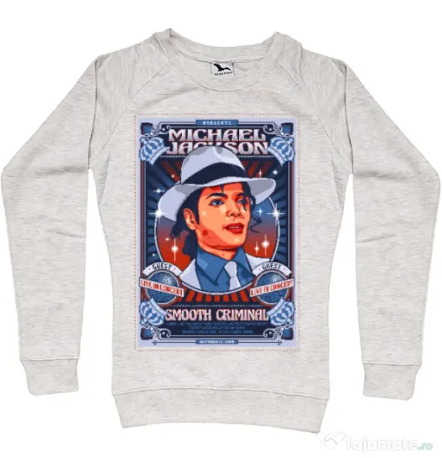Bluza personalizata dama Michael Jackson Migdala melanj