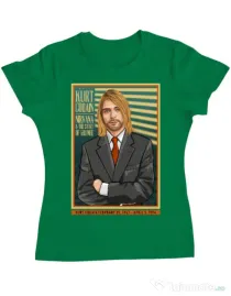 Tricou personalizat dama Kurt Cobain Verde mediu