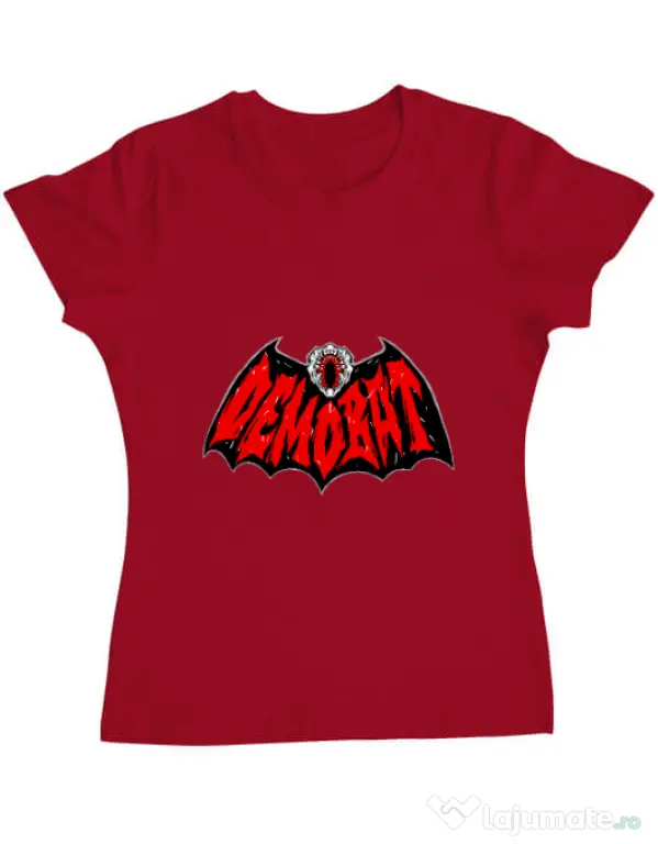 Tricou personalizat dama Demo-Batman Rosu