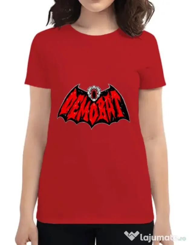 Tricou personalizat dama Demo-Batman Rosu