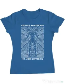 Tricou personalizat dama vecna's mindscape Albastru azuriu