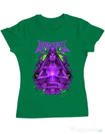 Tricou personalizat dama DARK SPELL Verde mediu