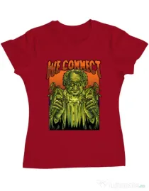 Tricou personalizat dama WE CONNECT Rosu