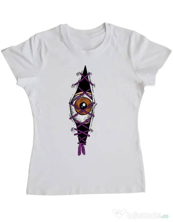 Tricou personalizat dama INSIDE OF ME Alb