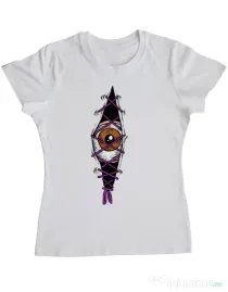 Tricou personalizat dama INSIDE OF ME Alb