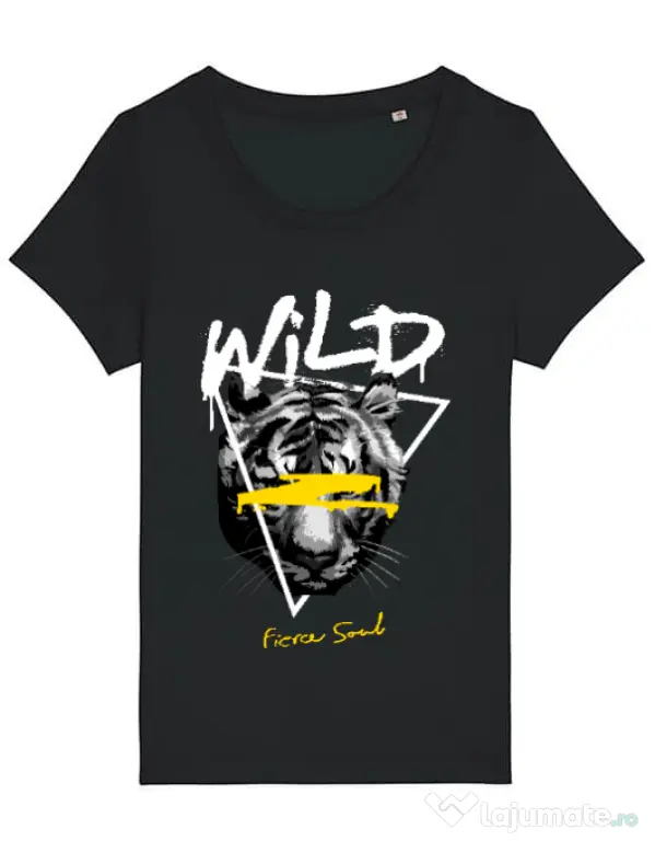 Tricou STANLEY STELLA dama Wild Fierce Soul Negru